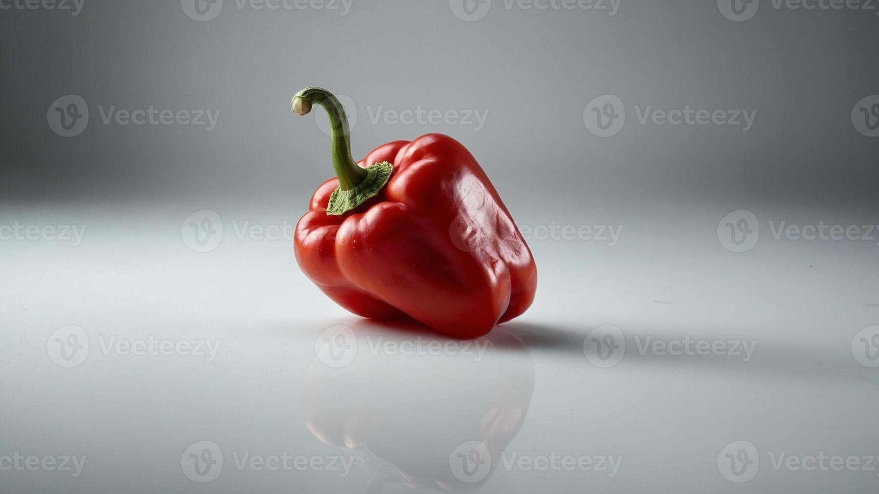 a group of red peppers on a white surface photo
