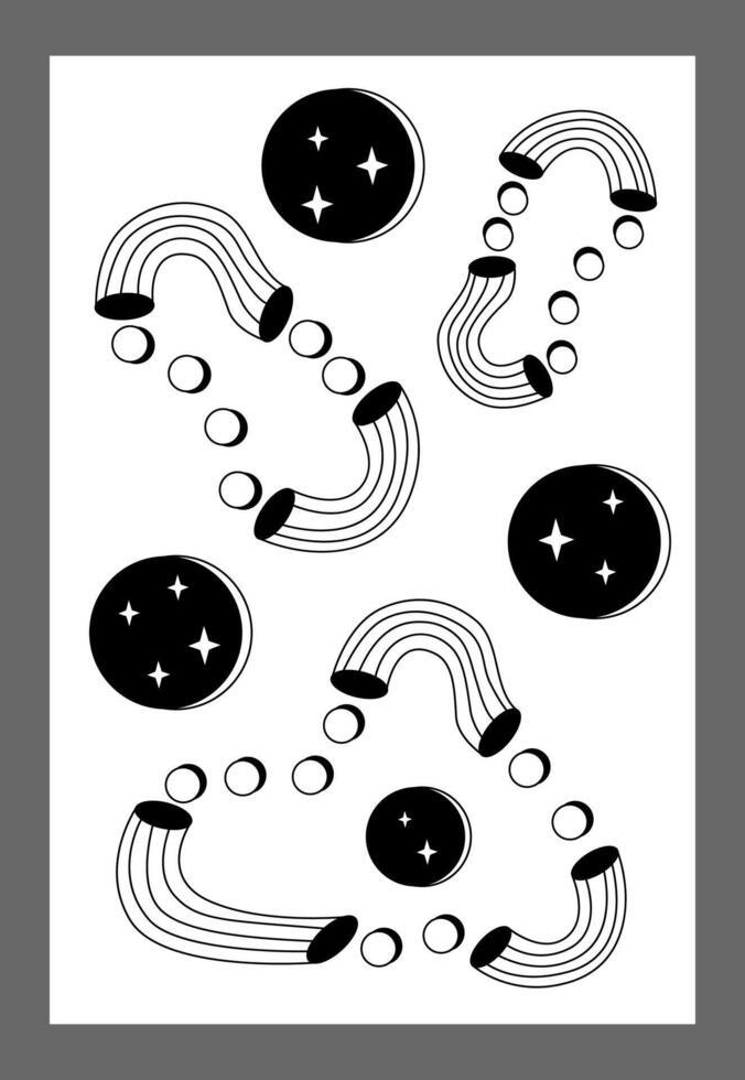Surrealism poster. Surrealism elements background. vector