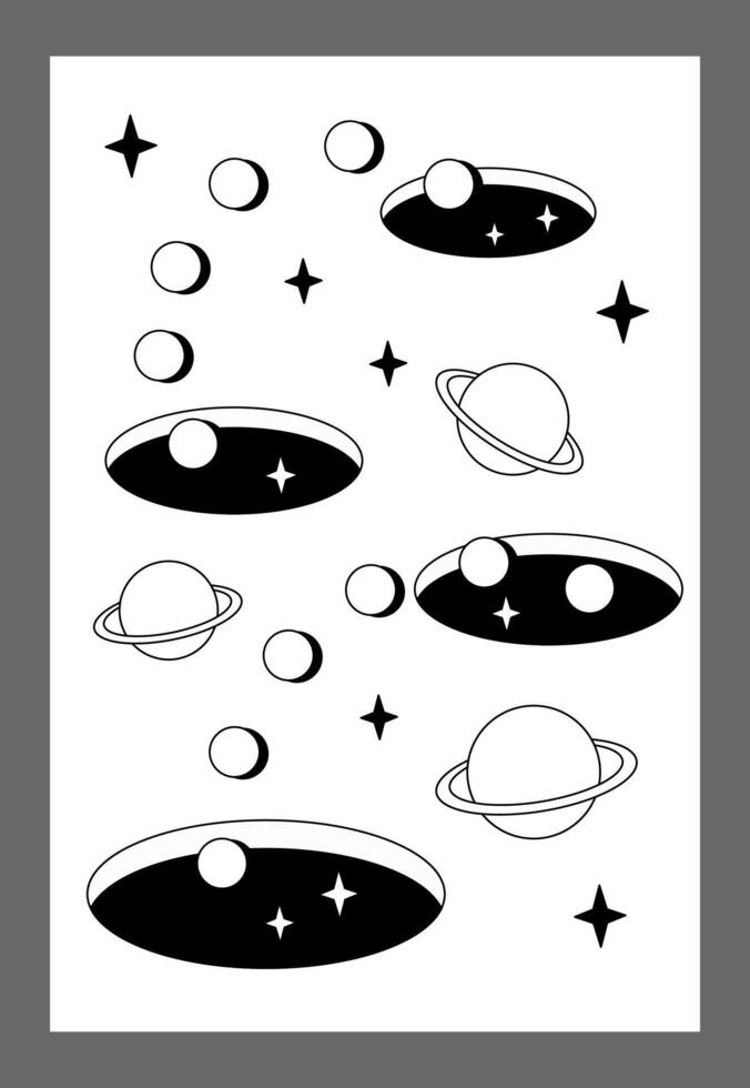 Surrealism poster. Surrealism elements background. vector
