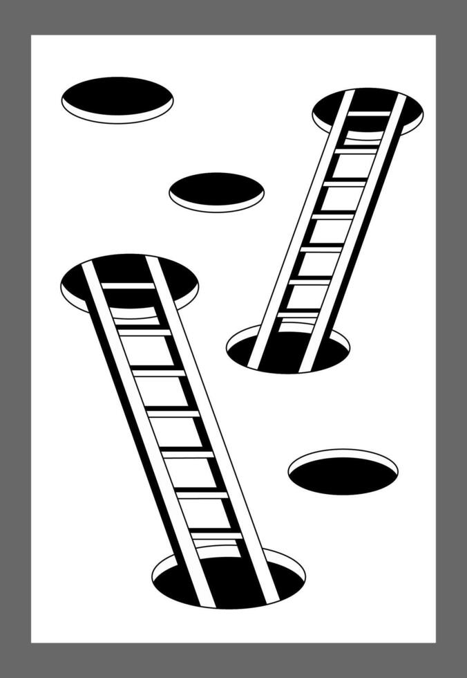 Surrealism poster. Surrealism elements background. vector