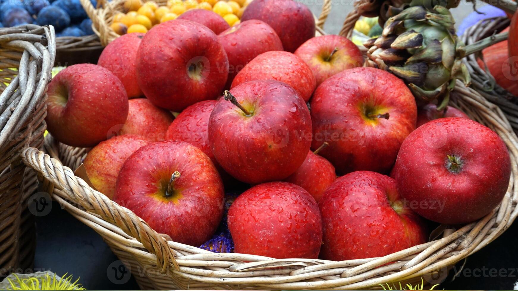 Apples, ripe apples, ripe red apples, sweet apples, photo
