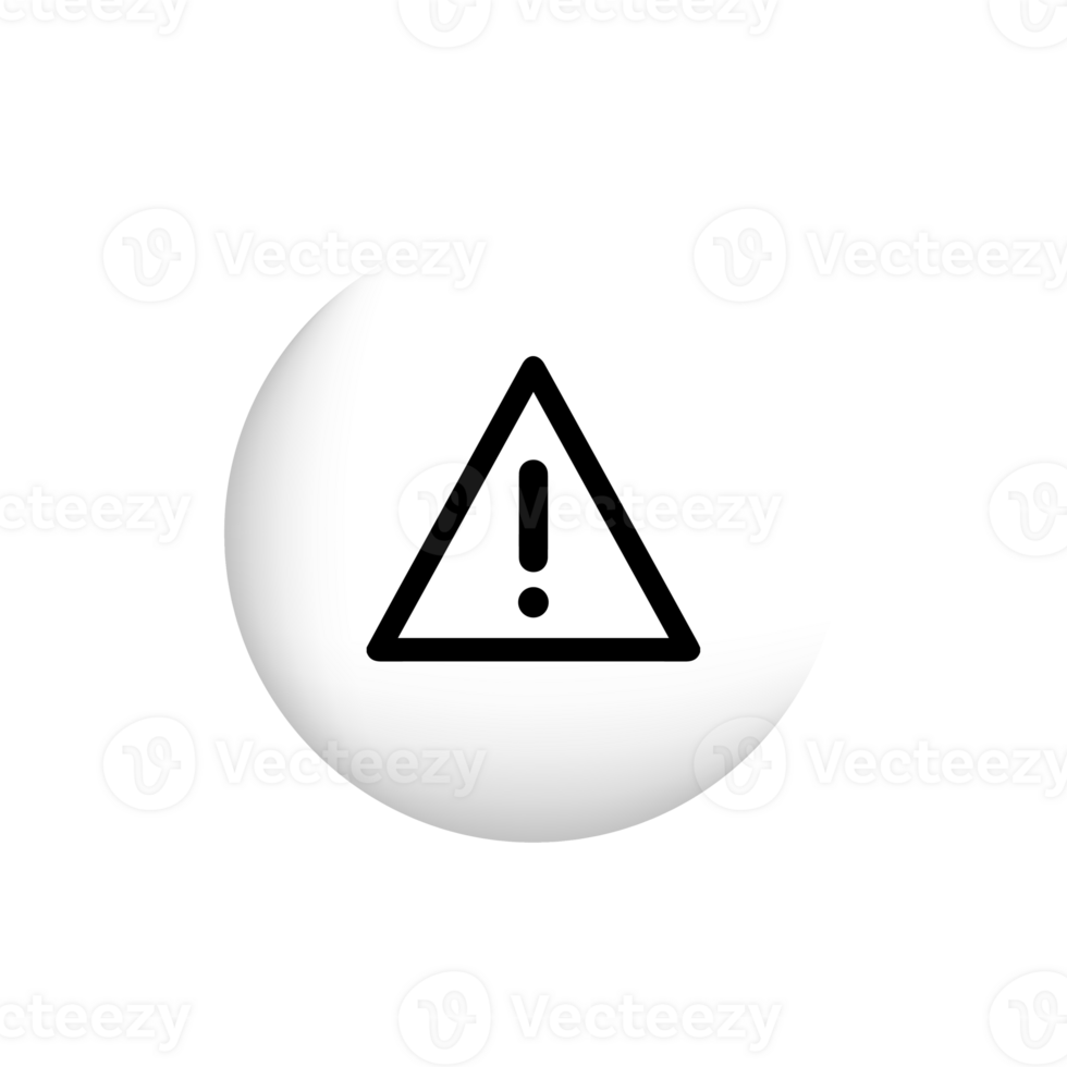 Caution warning signs. Exclamation marks png