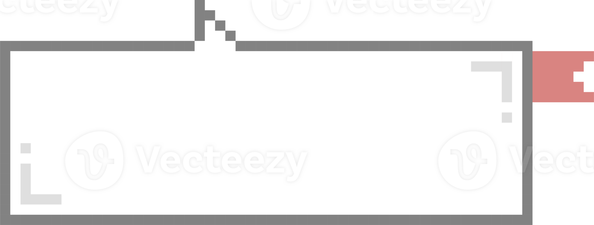 8bit retro game pixel art bookmark speech bubble balloon pink color icon sticker memo keyword planner text box banner png