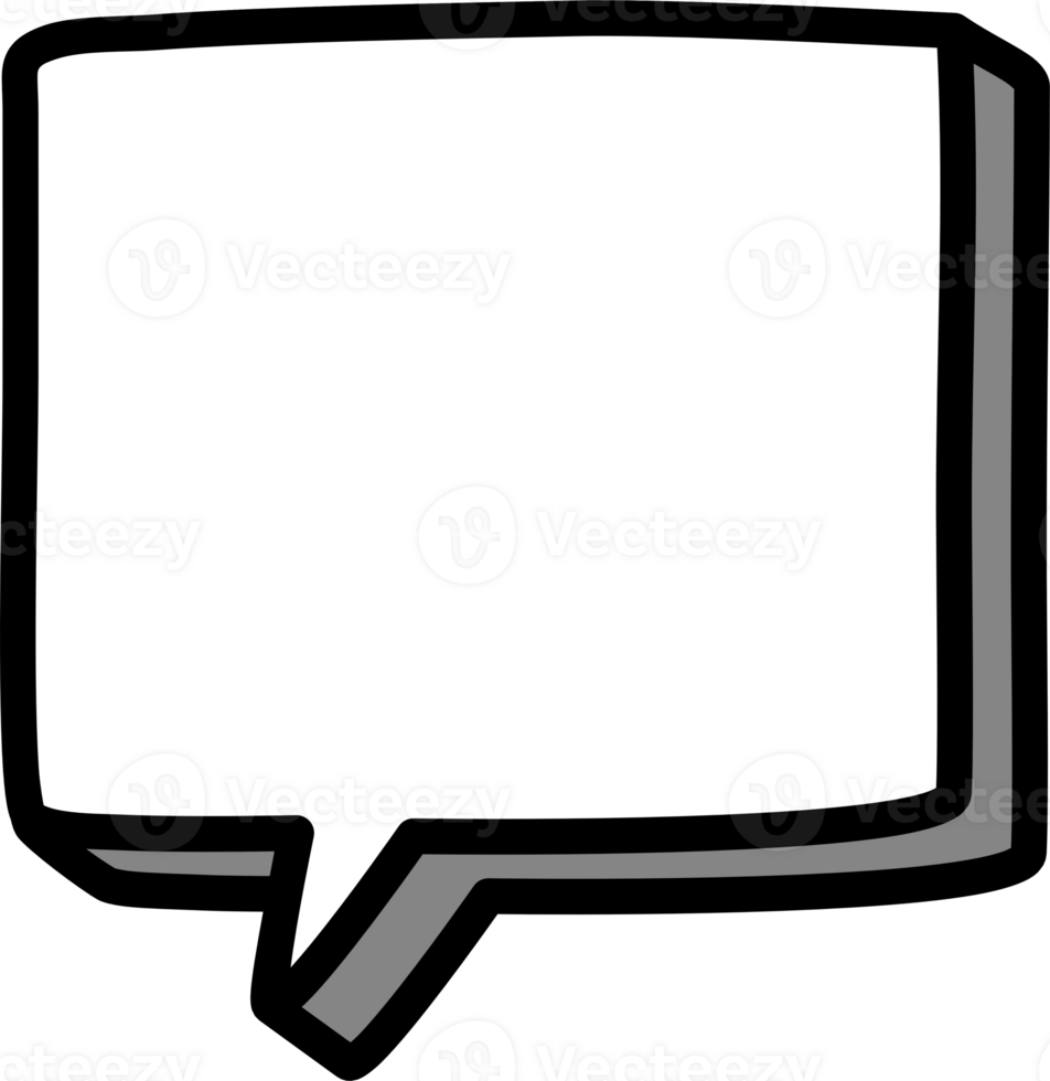 3d black and white color speech bubble balloon icon sticker memo keyword planner text box banner png