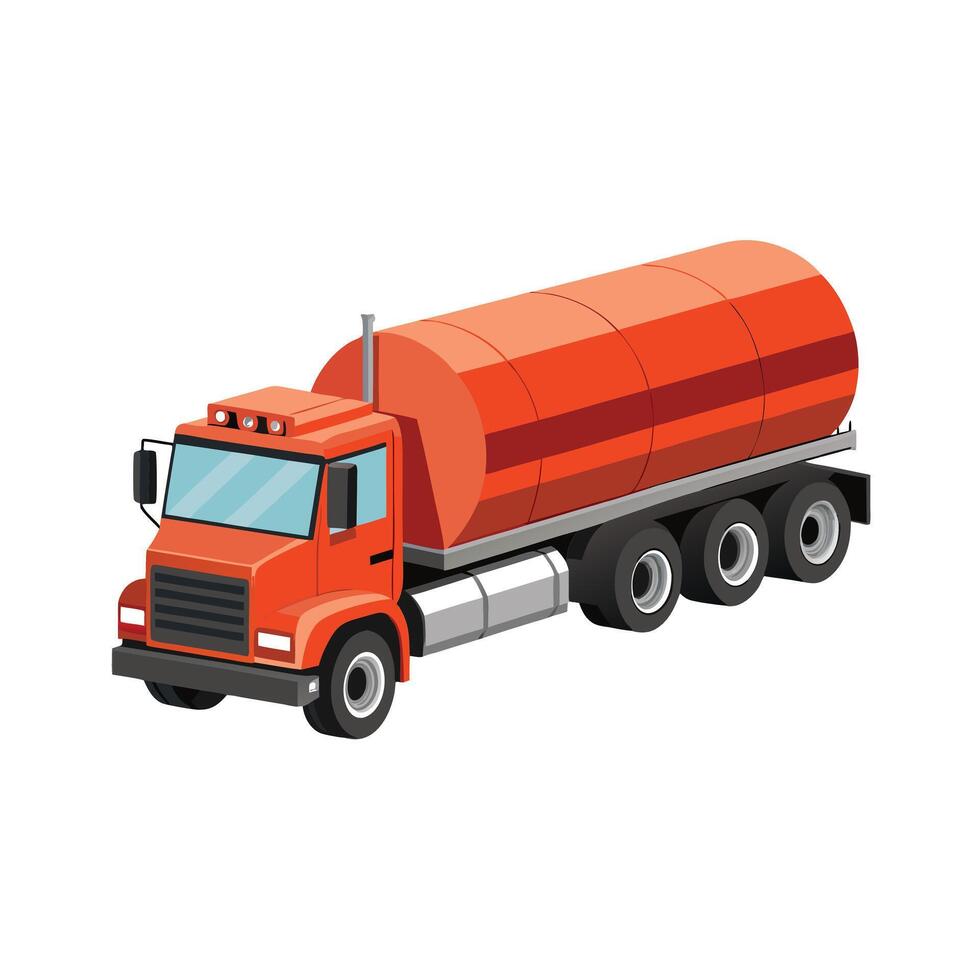 Realistic Truck Illustration vector