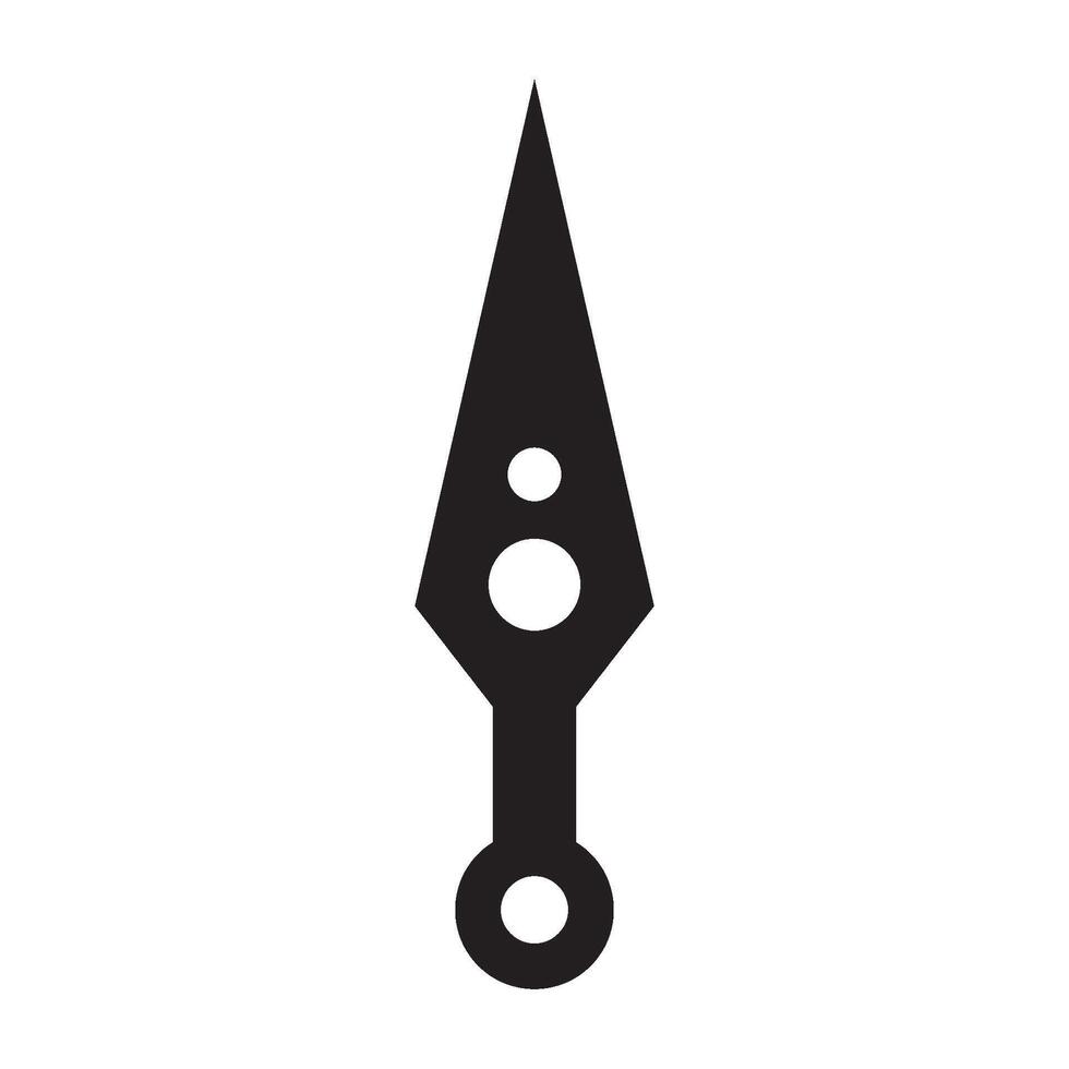 kunai icon symbol vector