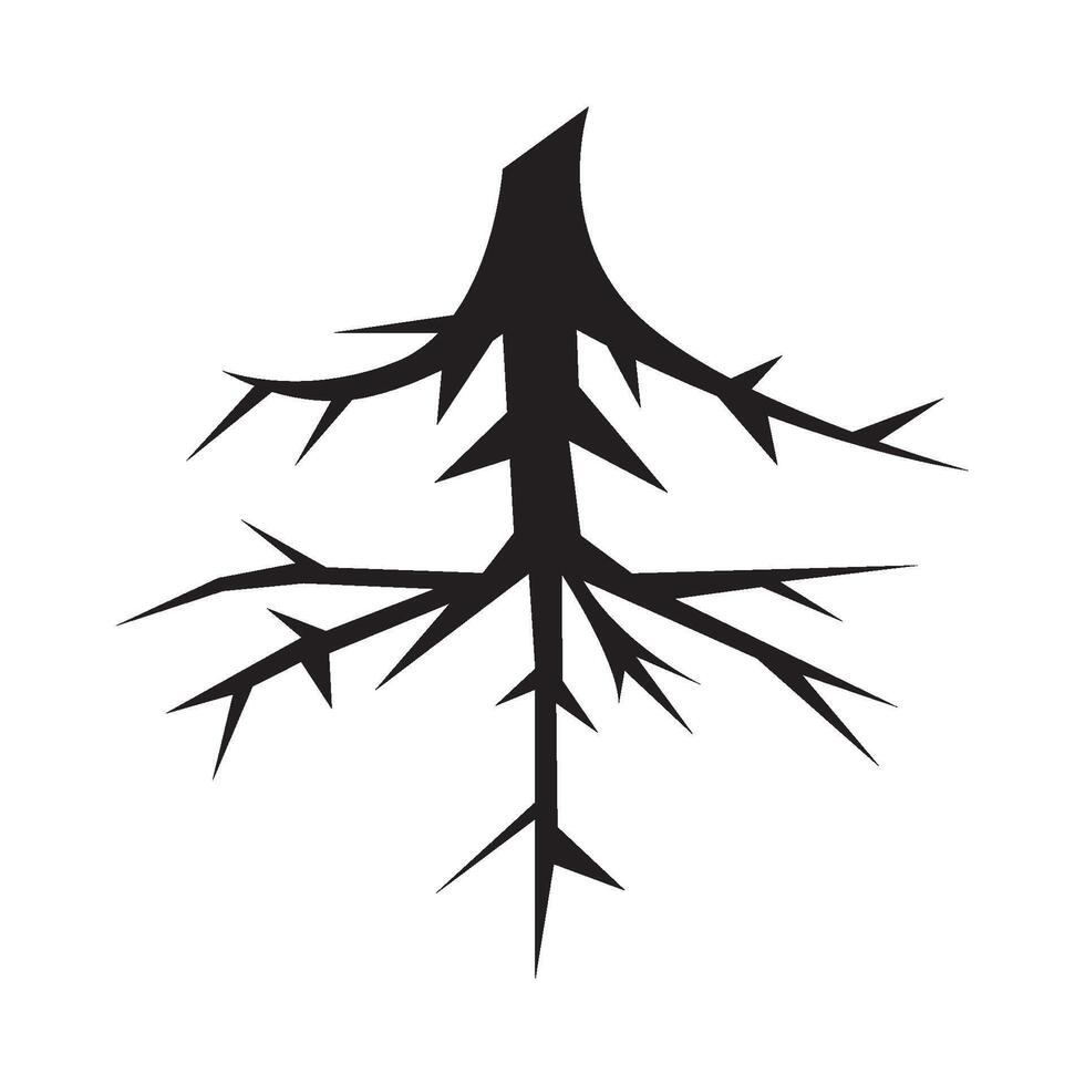 root of the tree icon symbol vector