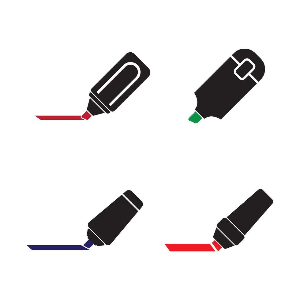 highlighter icon design vector