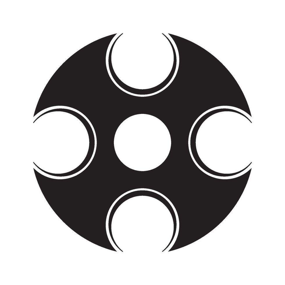 shuriken icon symbol vector