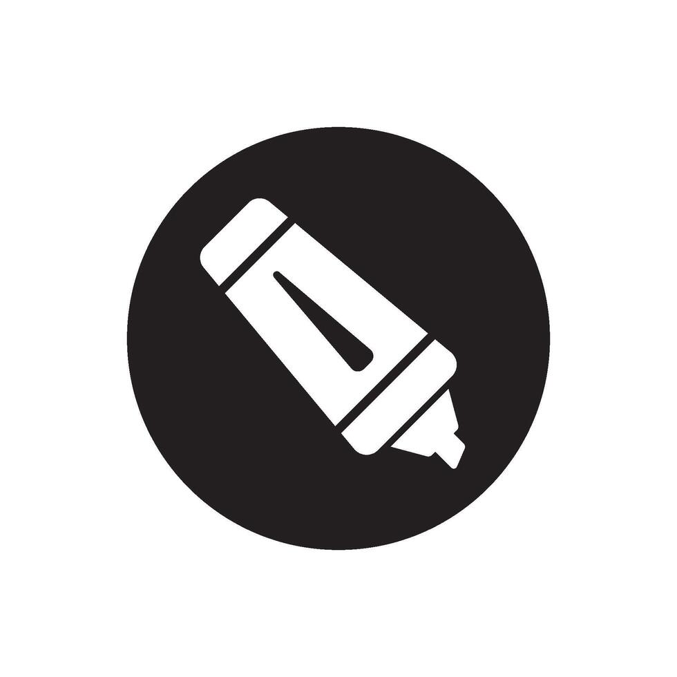 highlighter icon design vector