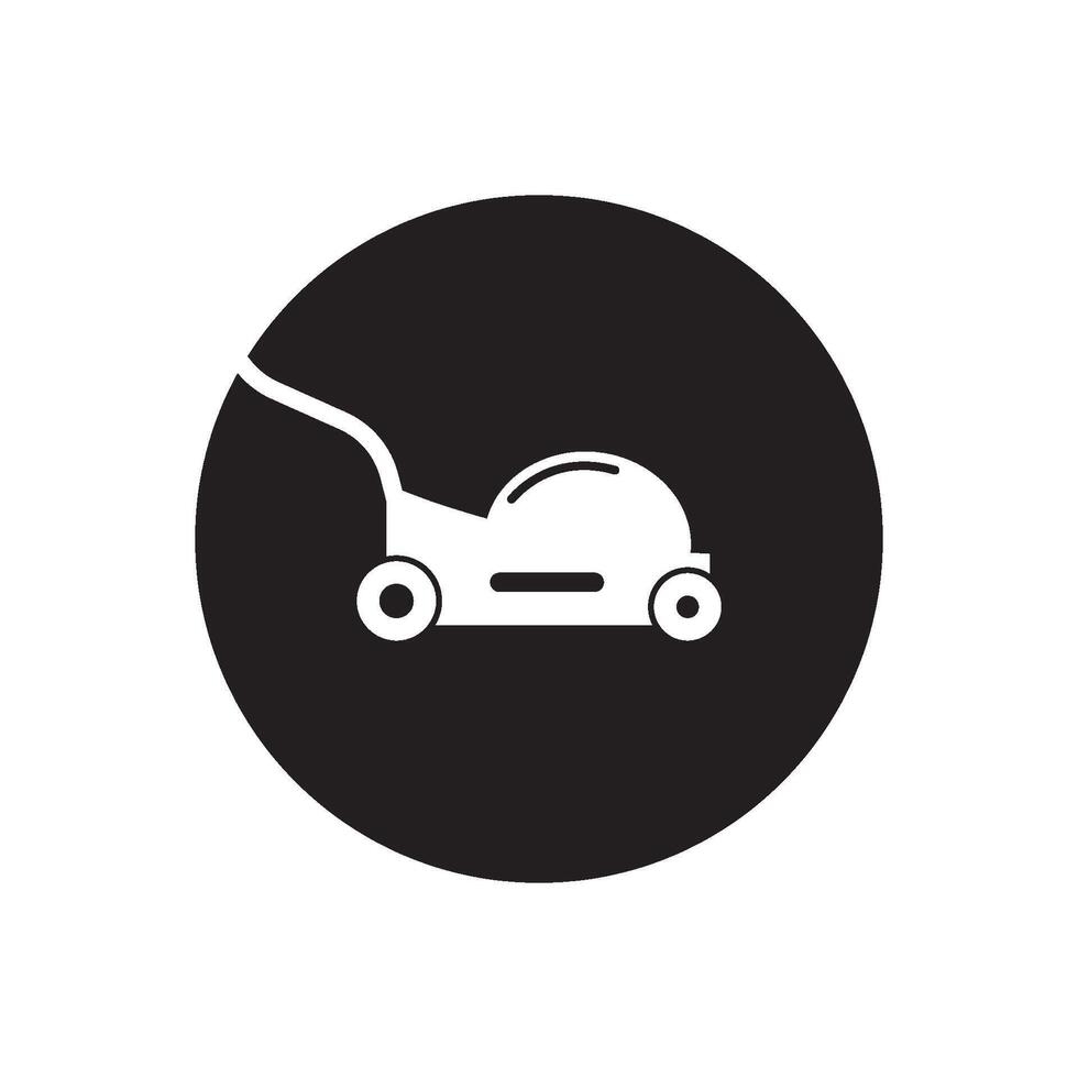 lawn mower icon vector