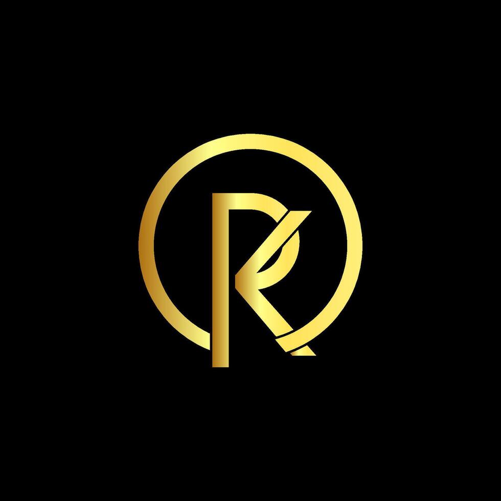 RK Logo Design Monogram Emblem Style With Crown Shape Template Icon. vector