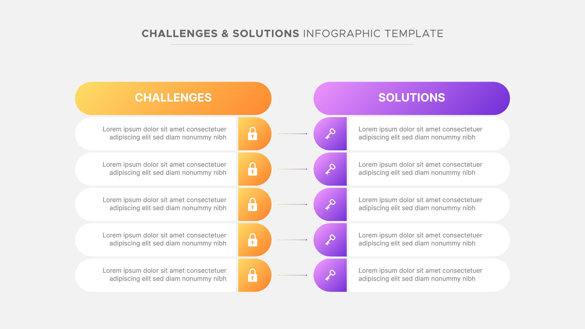 Challenge and Solution Comparison Table Business Infographic Template ...