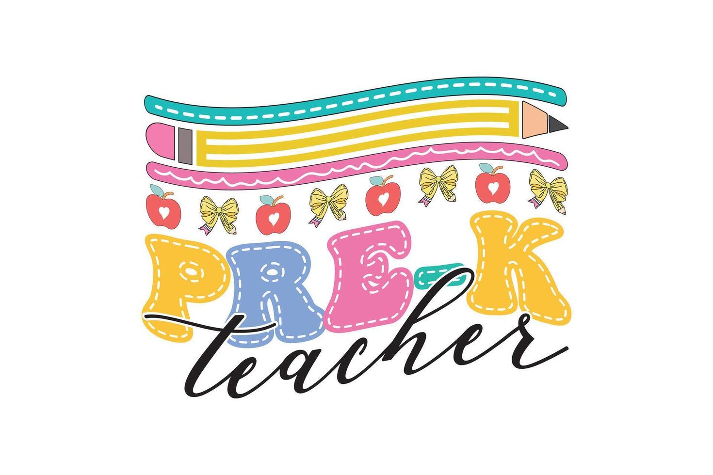 Pre K Teacher Dalmatian Dots School EPS T shirt Design, Teacher EPS Quotes Design t shirt, Love Teacher EPS,Gift For Teachers vector