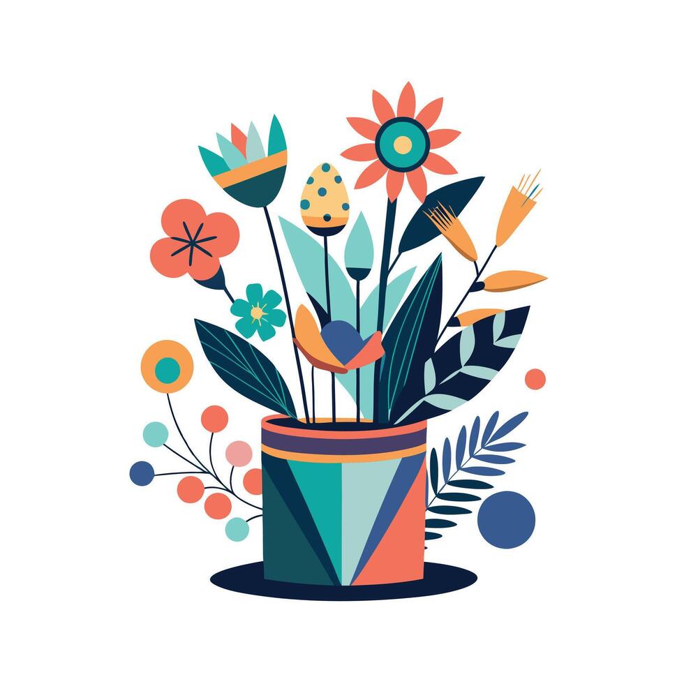 Flowerpot Houseplant Illustration vector