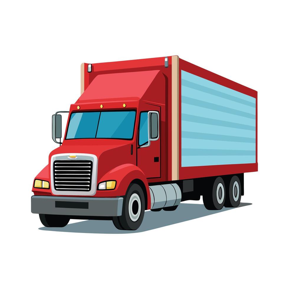 Realistic Truck Illustration vector