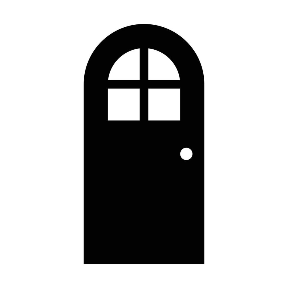 Door icon, home vector