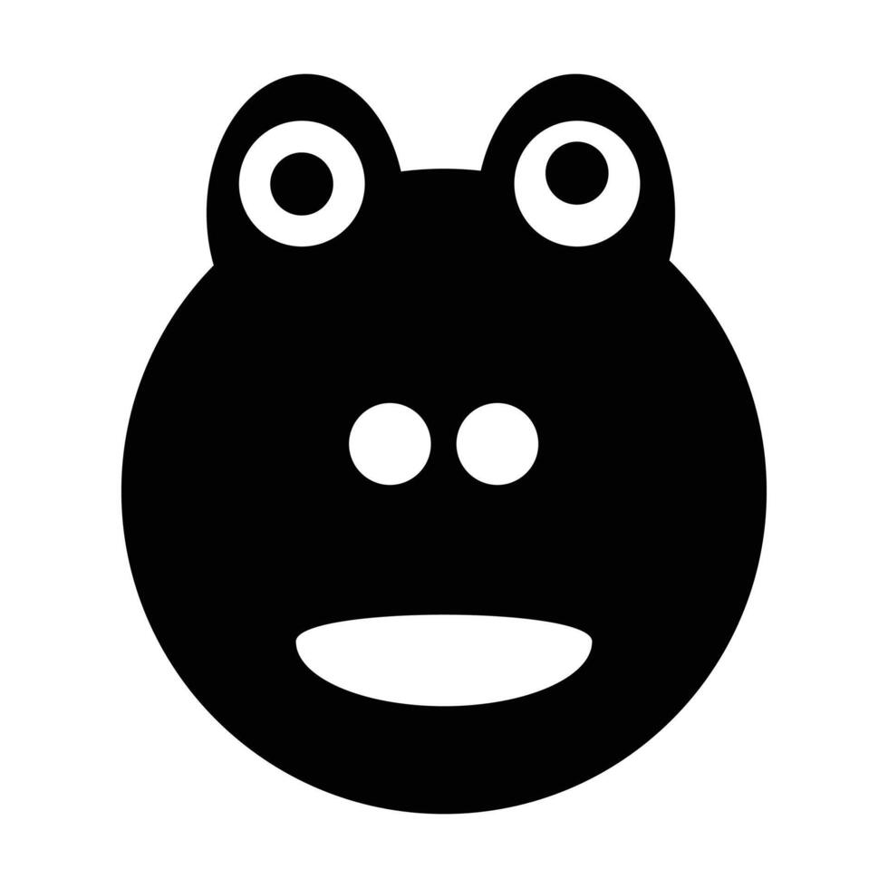 Frog icon, animal vector