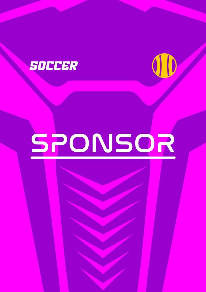 Jersey design template for sublimation vector