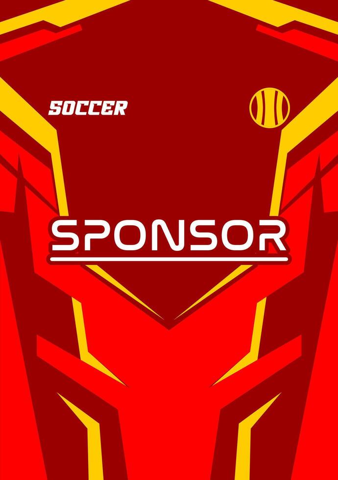 Jersey design template for sublimation vector