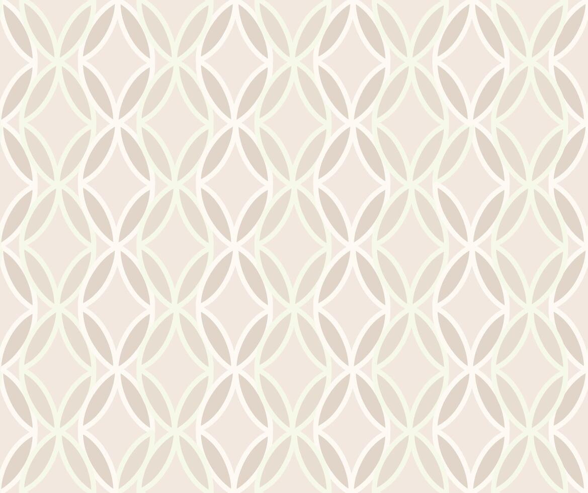 Seamless pattern with artistic floral ornamental lines. Flourish geometric minimal retro backdrop. Lines petals. Good for fabric, textile, wallpaper or package background design vector