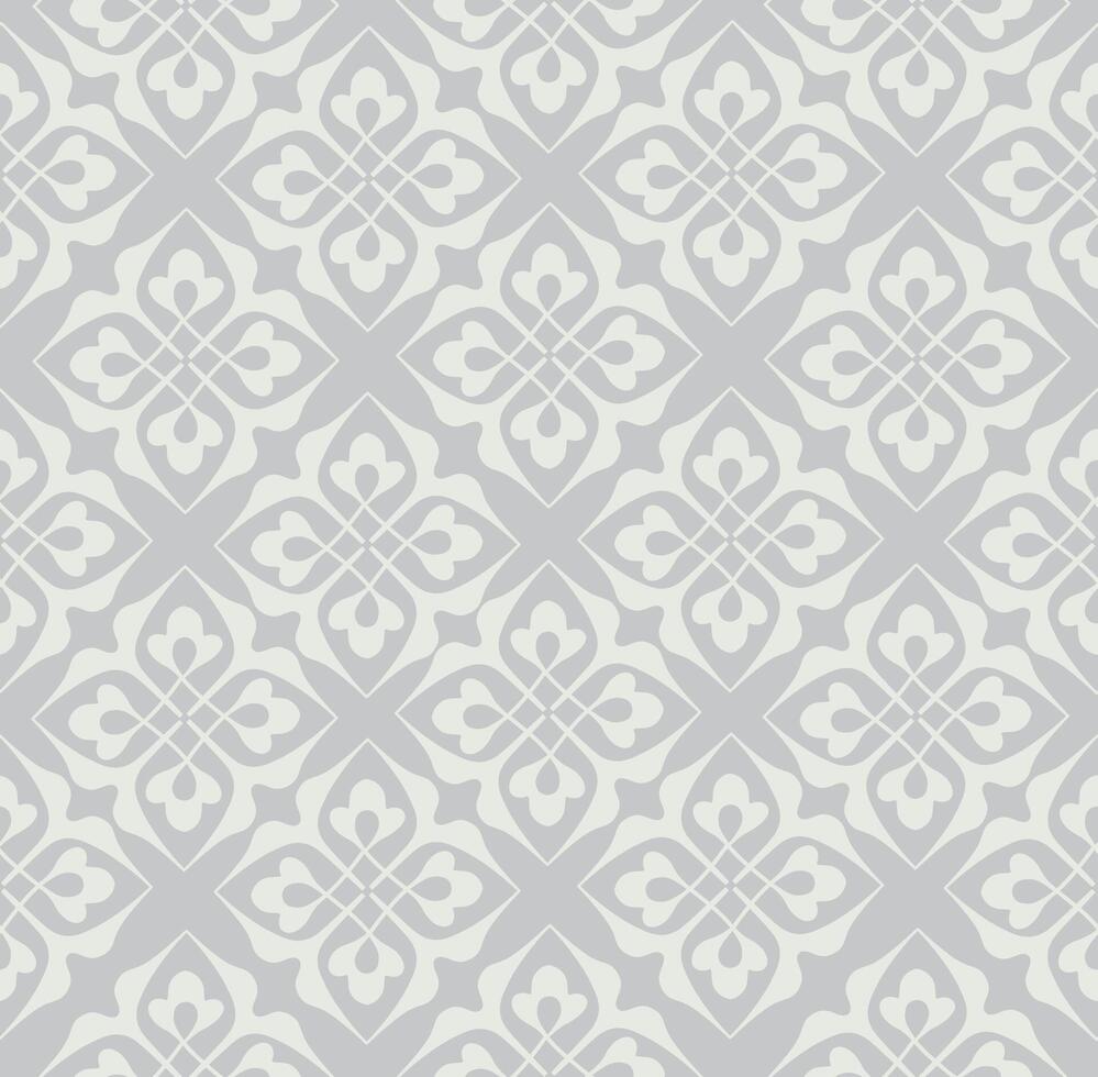 Floral arabesque line seamless pattern. Flourish fabric texture. Ornamental floral garden retro background. vector
