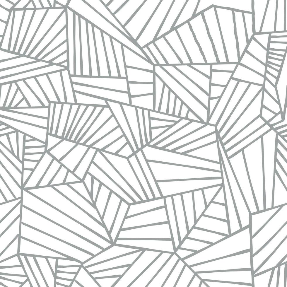 Abstract lines seamless pattern. Geometric stripe line ornamental texture with minimal abstract organic fan shapes pattern. vector