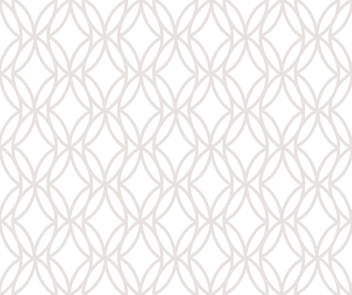 Seamless pattern with artistic floral ornamental lines. Flourish geometric minimal retro backdrop. Lines petals. Good for fabric, textile, wallpaper or package background design vector