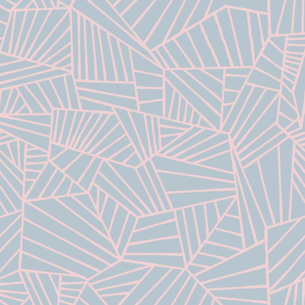 Abstract lines seamless pattern. Geometric stripe line ornamental texture with minimal abstract organic fan shapes pattern. vector