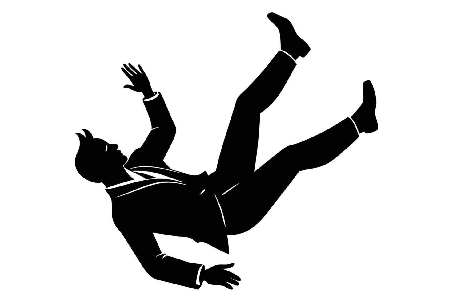 A man falling illustration. vector