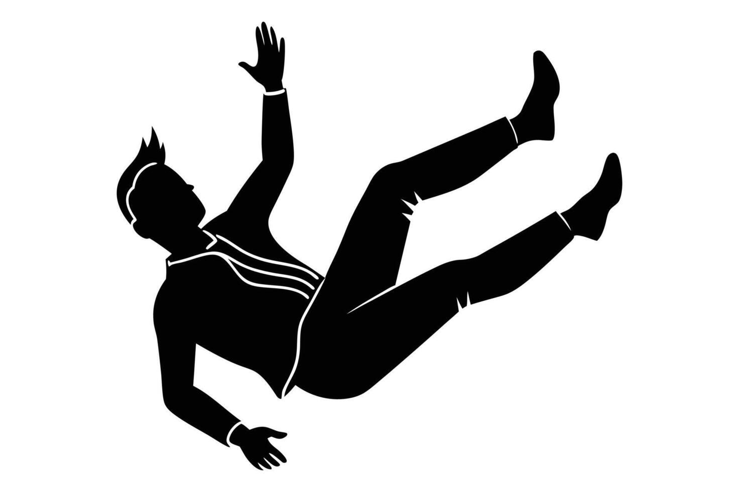 A man falling illustration. vector
