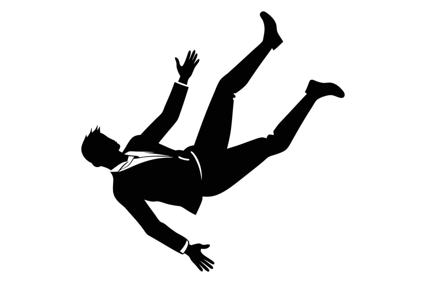 A man falling illustration. vector