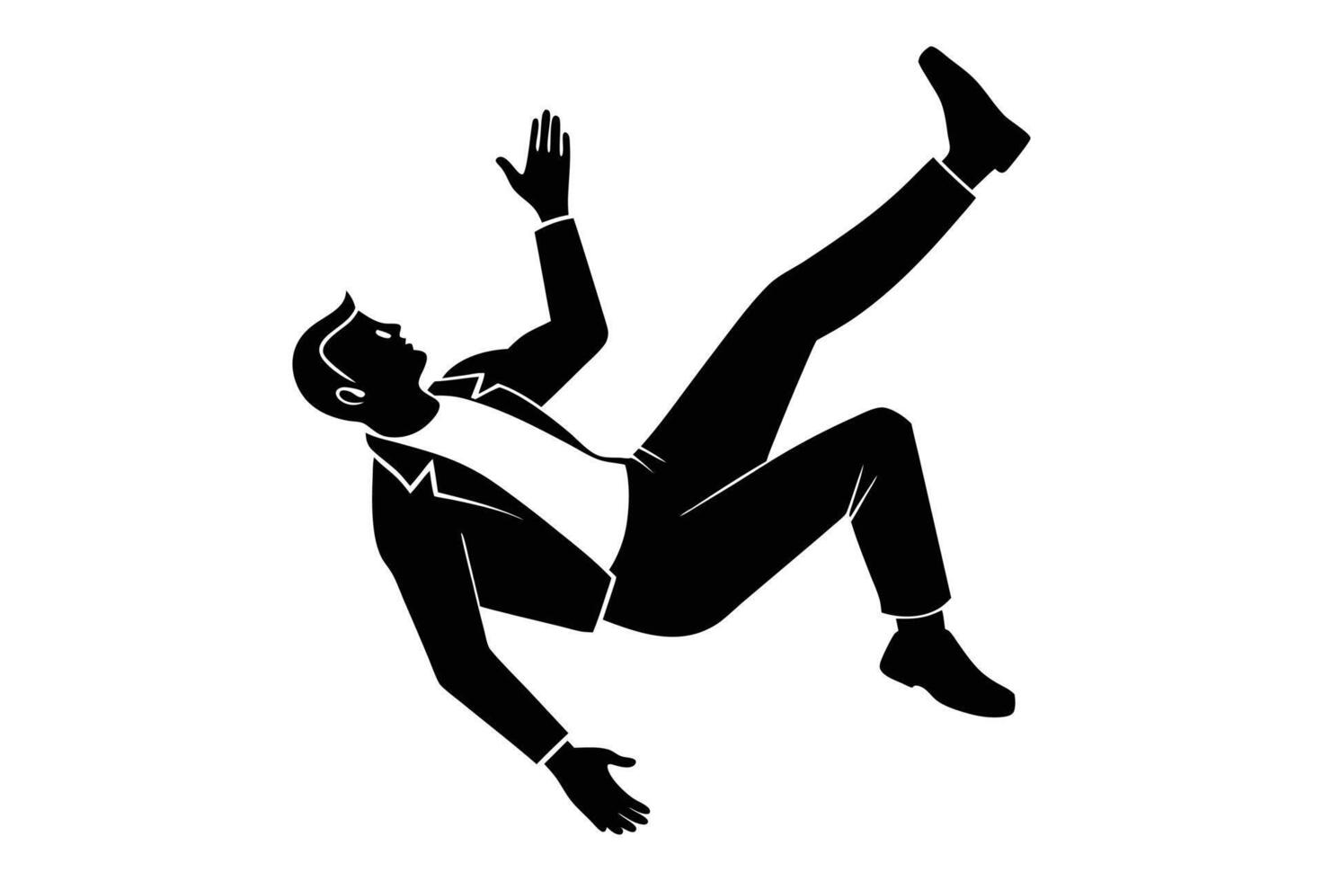 A man falling illustration. vector