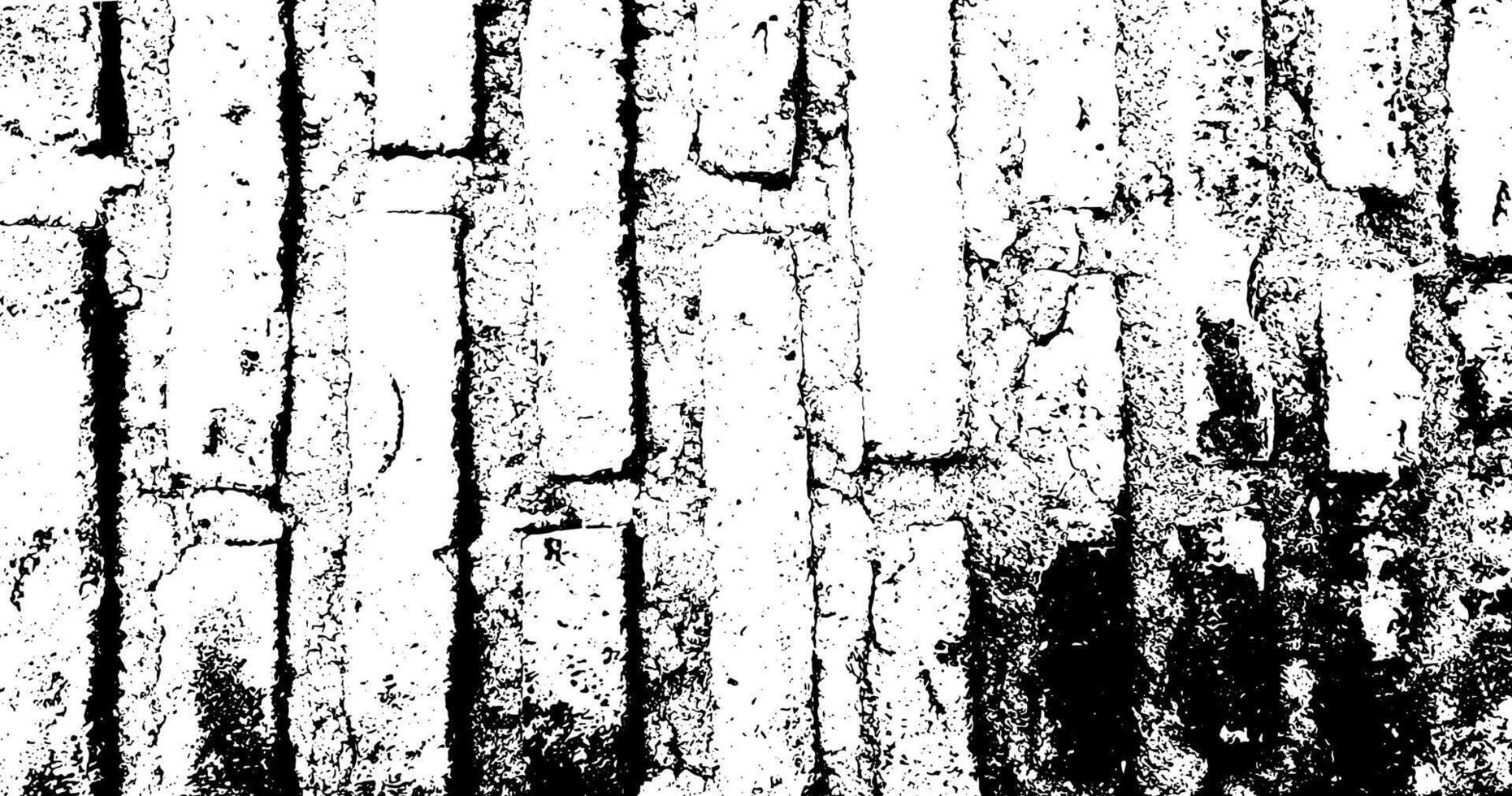Dirty Grunge Texture of Brick Wall vector