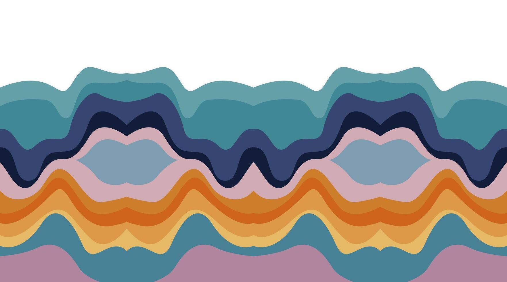 Abstract Waves Background with Dynamic Patterns vector