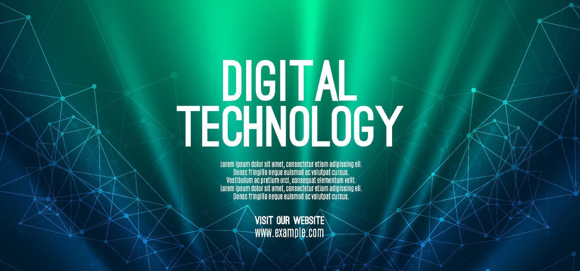 Digital technology speed connect blue green background, cyber nano information, abstract communication, innovation future tech data, internet global network connection, Ai big data, illustration 3d vector