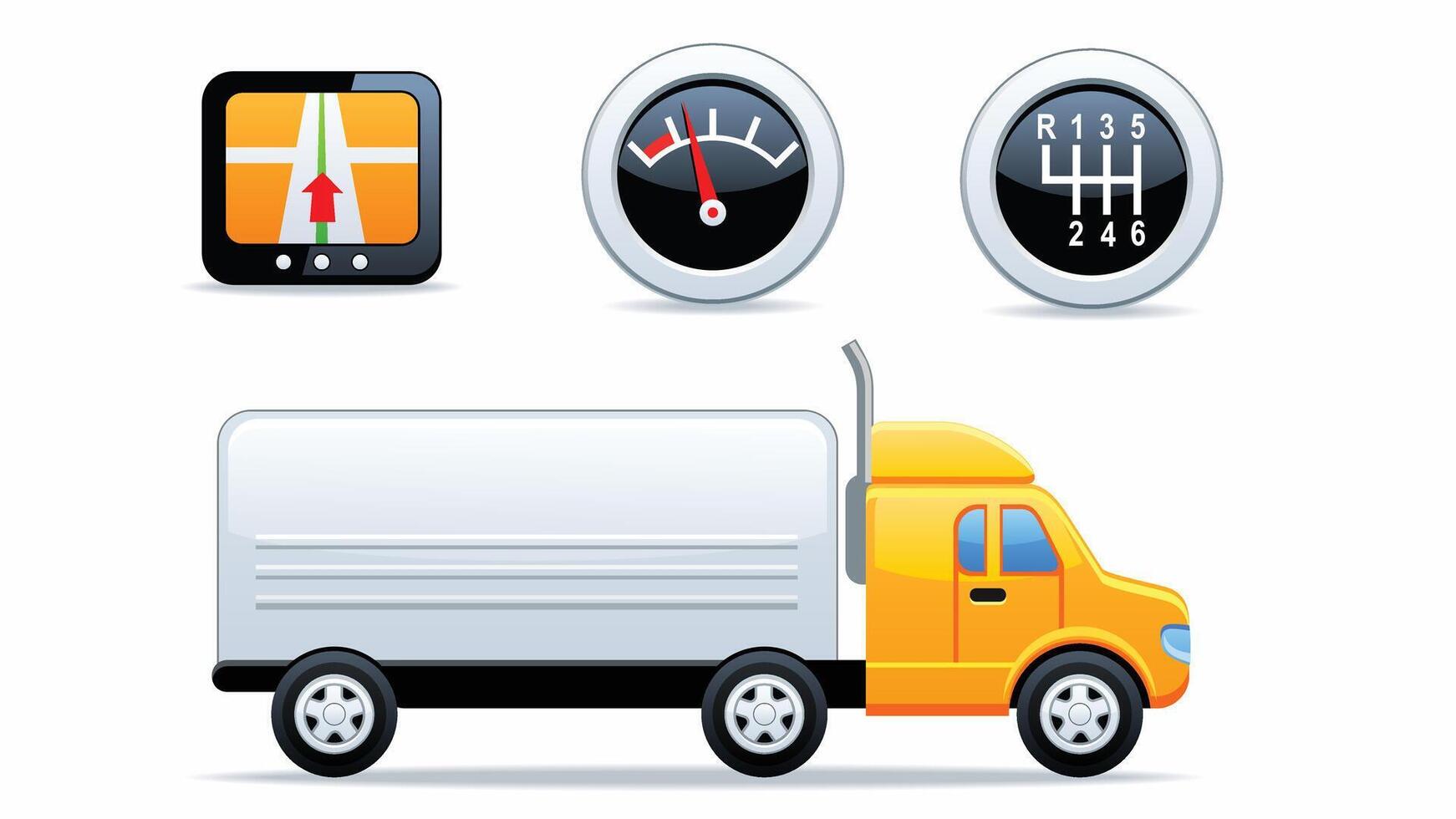 Transportation vehicles and cars signs illustration vector