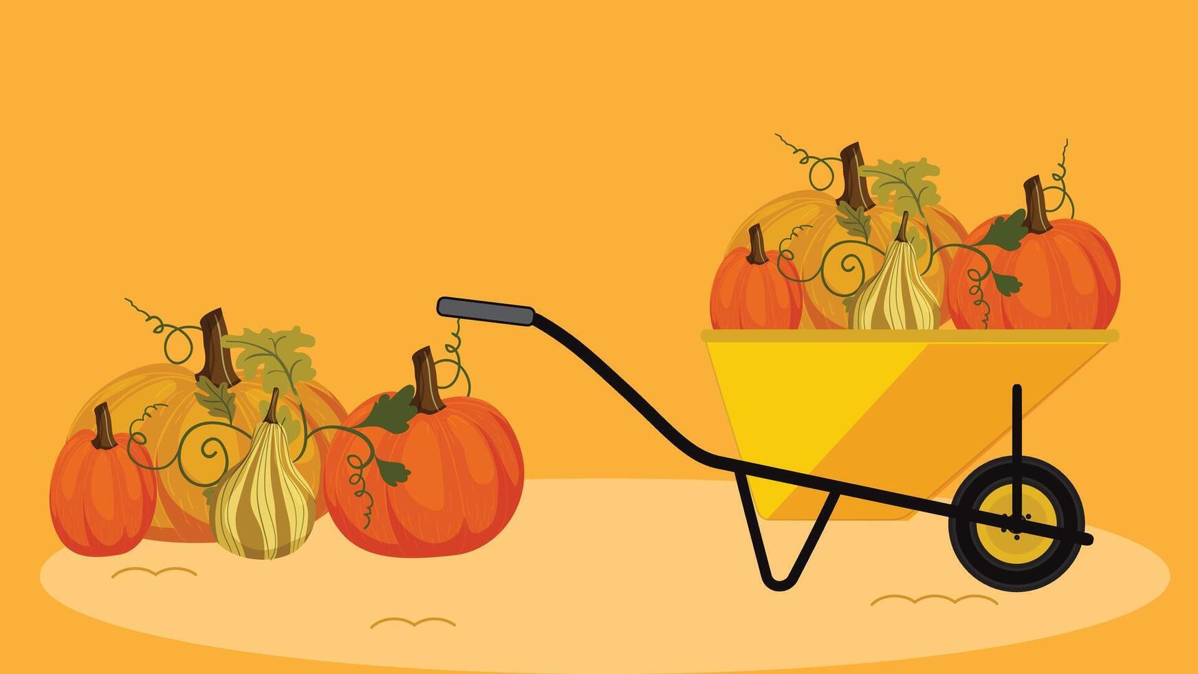 Farming field and agriculture concept illustration vector
