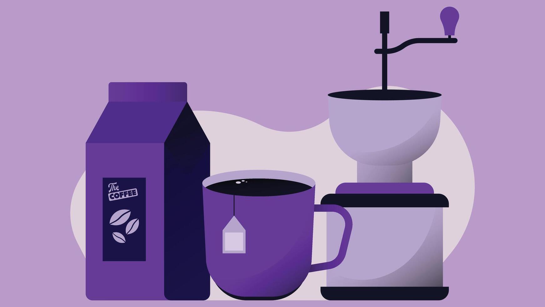 Coffee machines types and drinks illustration elements vector