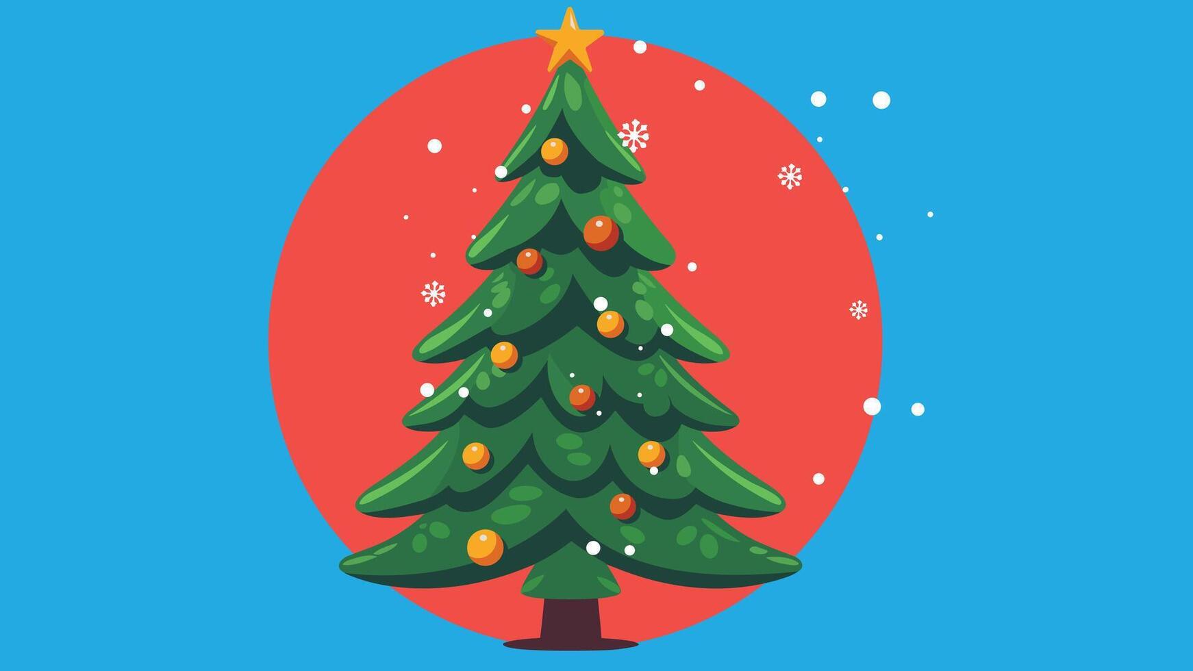 Christmas festival and decoration illustration background vector
