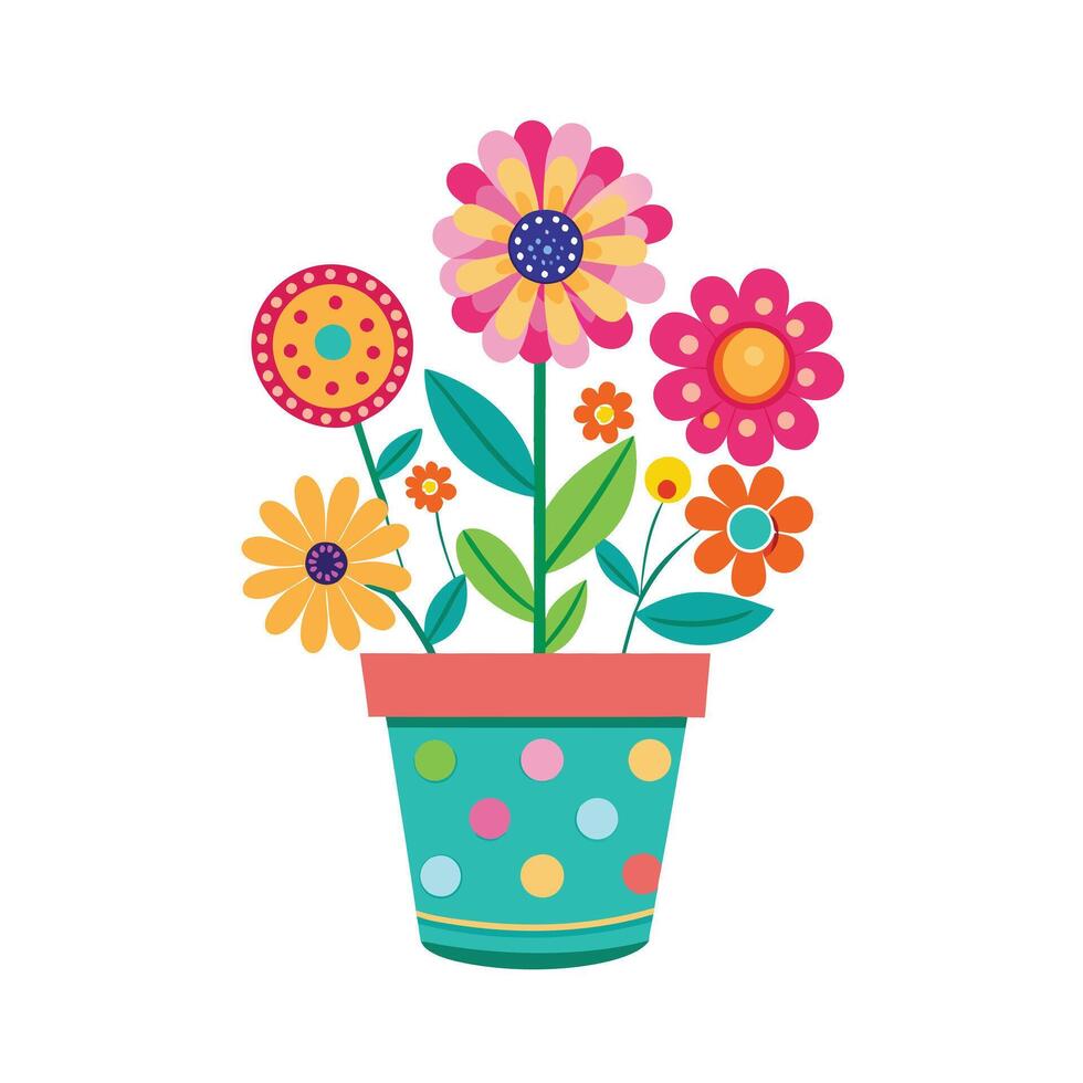 Flowerpot Houseplant Illustration vector