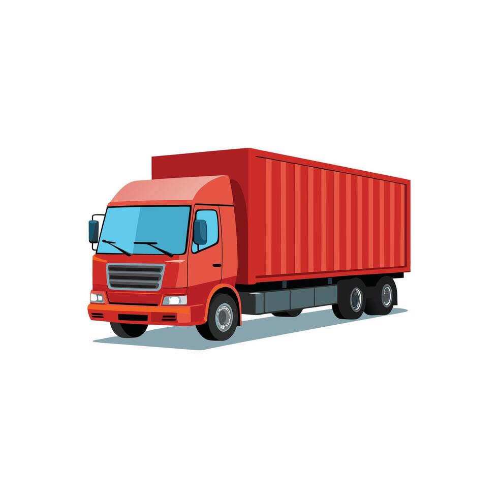 Realistic Truck Illustration vector