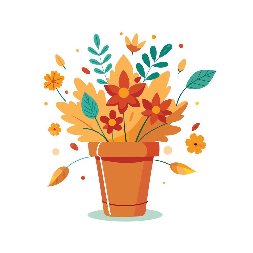 Flowerpot Houseplant Illustration vector