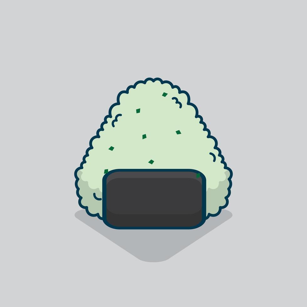 Onigiri illustration design vector