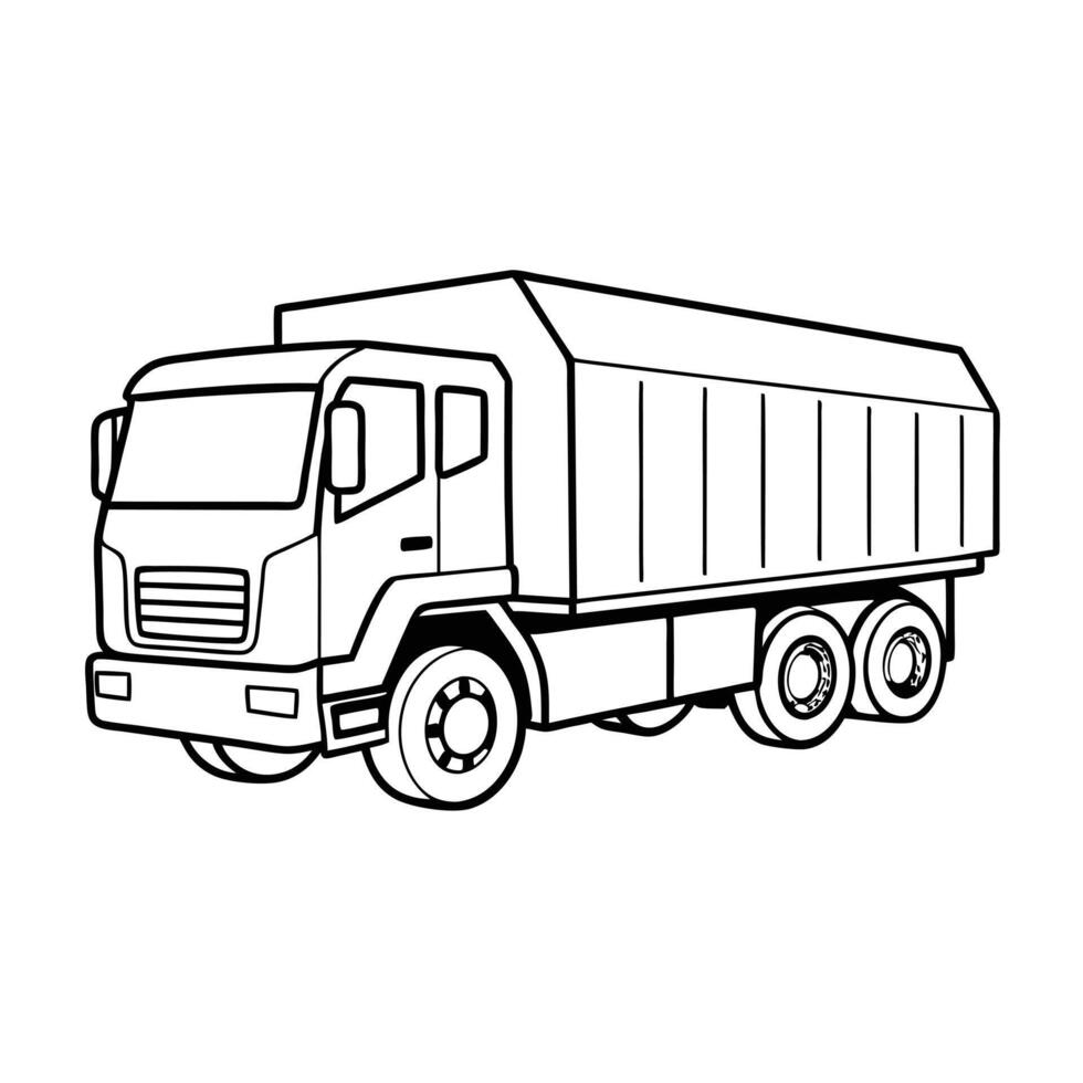 Realistic Truck Illustration vector