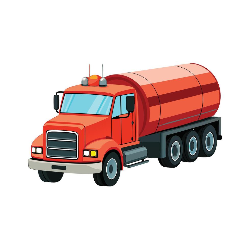 Realistic Truck Illustration vector