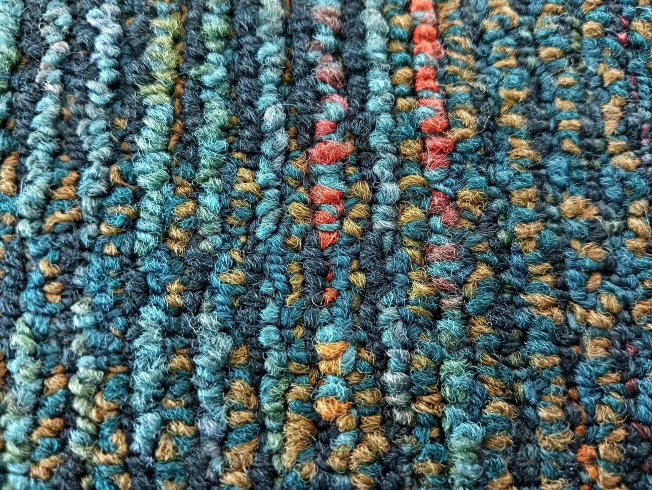 Cotton fabric carpet rug, abstract background texture photo