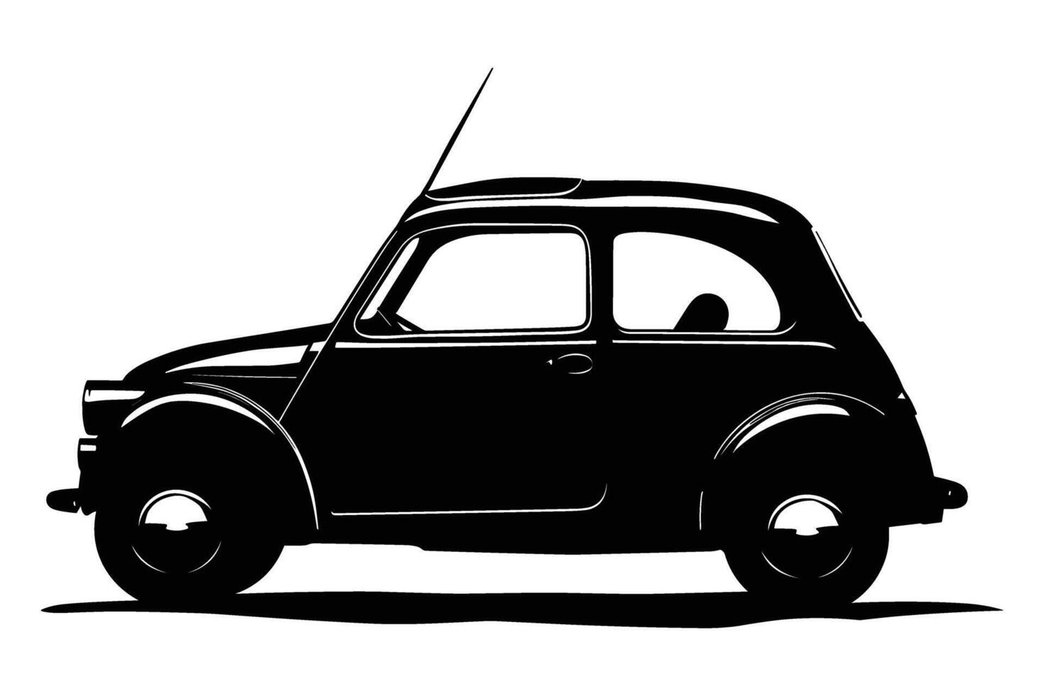 Microcar Car Silhouette vector
