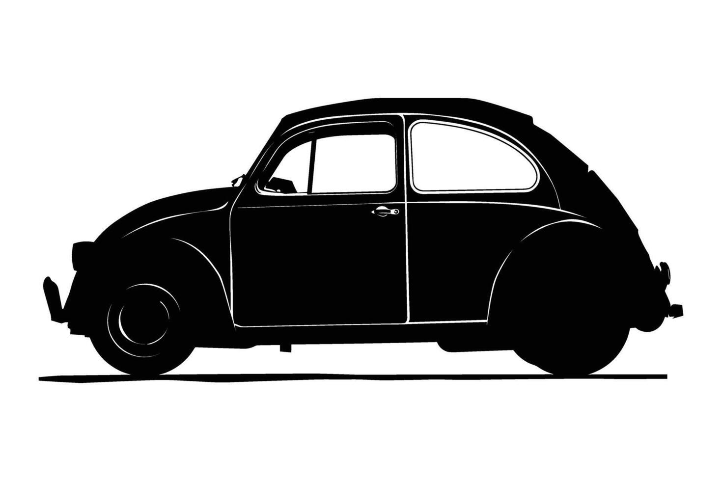 Microcar Car Silhouette vector