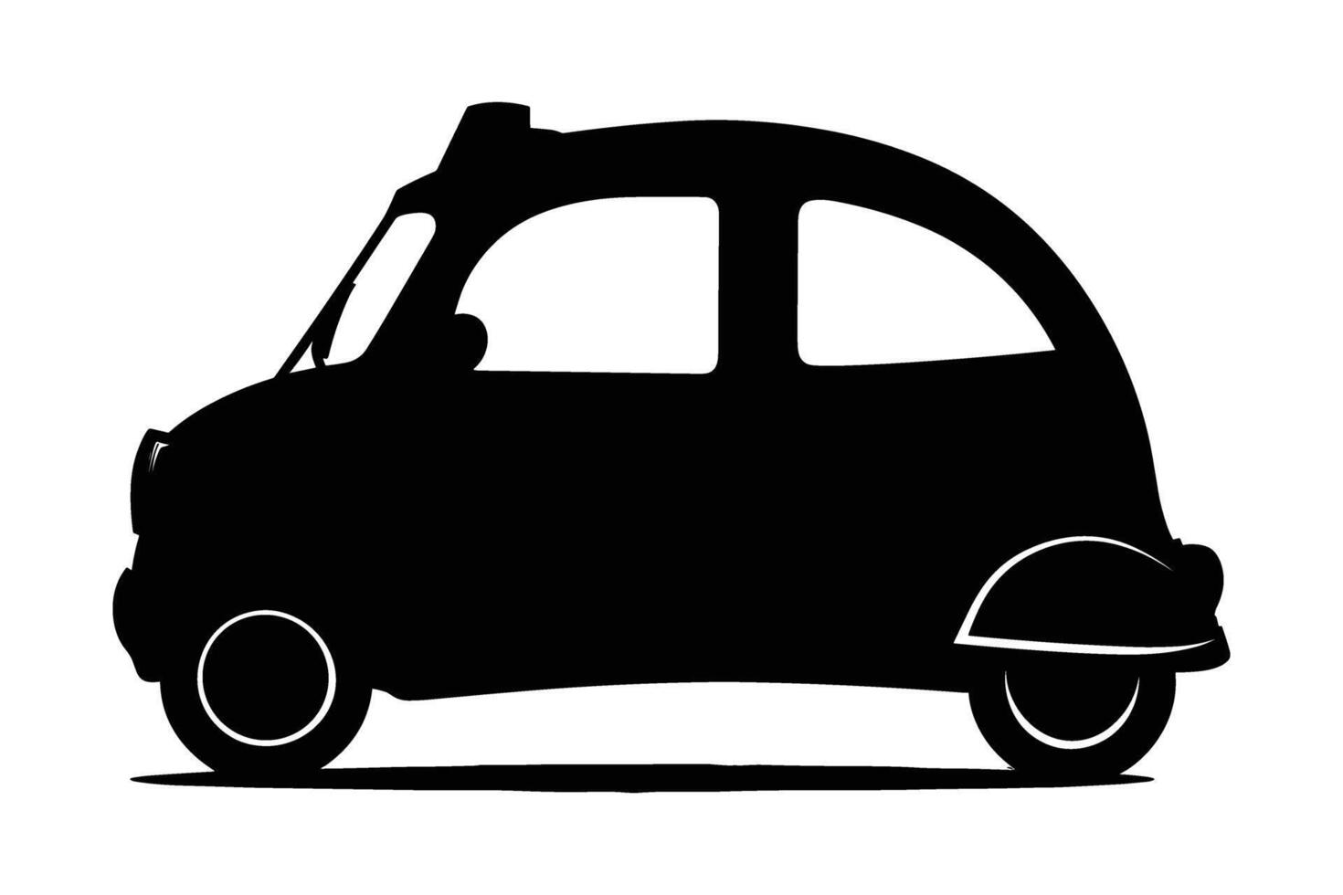 Microcar Car Silhouette vector